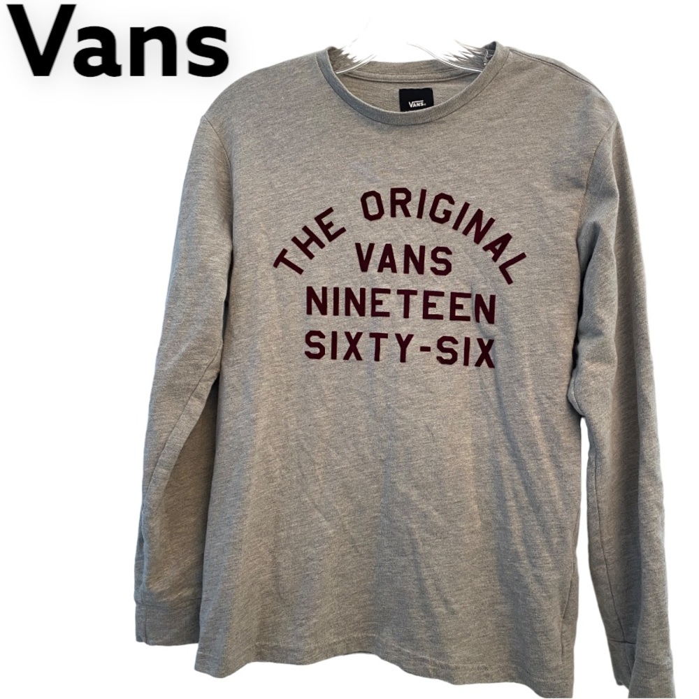 Vans Long Sleeve T- Shirt “the Original Vans 1966” gray S